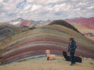 The rainbow mountain of Palccoyo